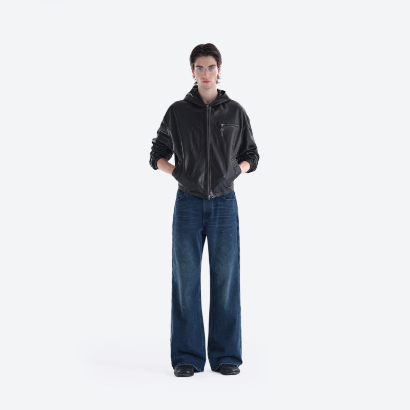 Sheepskin Hooded Jacket